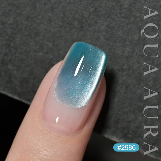 GAOY cat eye gel nail polish — glitter holographic with magnet 16ml