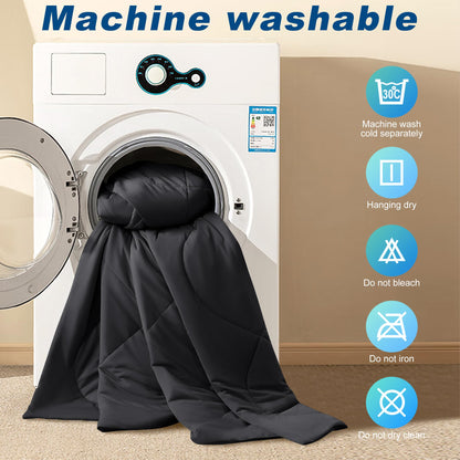Cooling comforter — double-sided cold tech fabric for hot sleepers