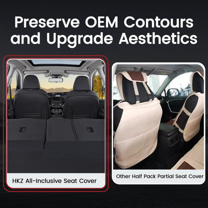 HKZ vehicle seat covers — Custom fit leather and waterproof for Subaru Forester 2019-2024