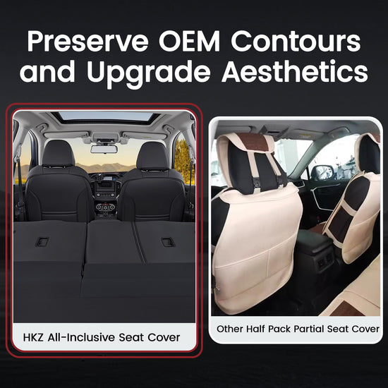 HKZ vehicle seat covers — Custom fit leather and waterproof for Subaru Forester 2019-2024