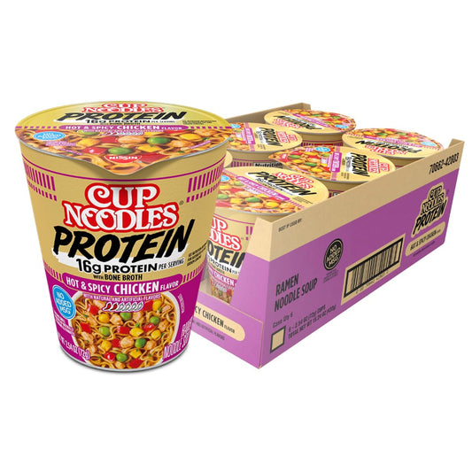 Nissin noodle bowls — instant ramen and stir fry meals