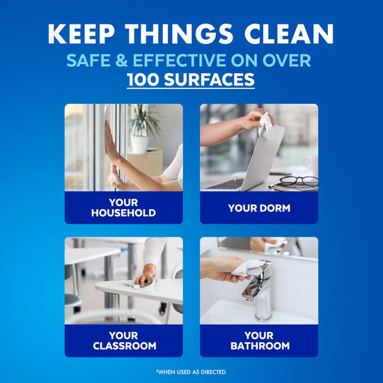 Lysol surface cleaning wipes — disinfecting bundle