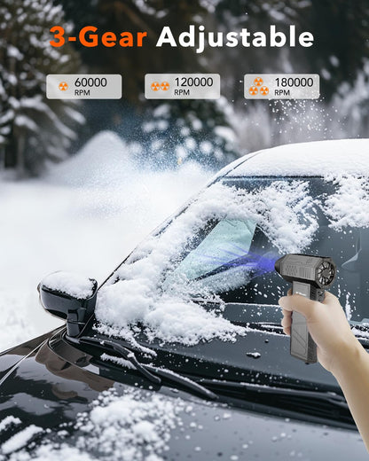 Compressed air duster — 180000RPM electric air duster with turbo fan