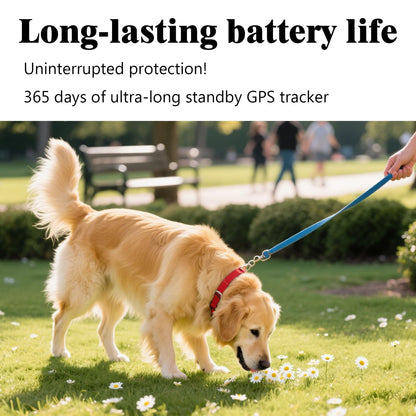 GPS Tracker for Dogs, Mini Cat Tracker, Smart Pet Tracker, Real-Time Tracking & Anti-Lost Alerts, No Monthly Fee, No SIM Card, Waterproof & Drop-Proof, 365-Day Battery Life, Works with iOS & Android