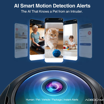 Security camera — 4K indoor wireless camera with AI motion detection and night vision
