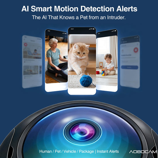 Security camera — 4K indoor wireless camera with AI motion detection and night vision