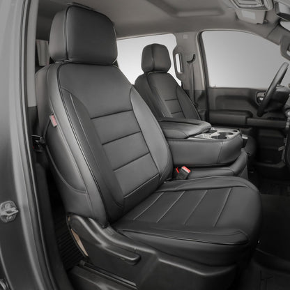 Vehicle seat cover — EKR custom leather for Silverado 1500 and GMC Sierra 1500 2014-2018