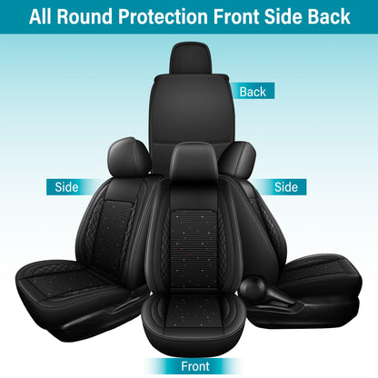 AOMSAZTO vehicle seat cover — Ice silk breathable faux leather waterproof for Kia Seltos 2021-2026