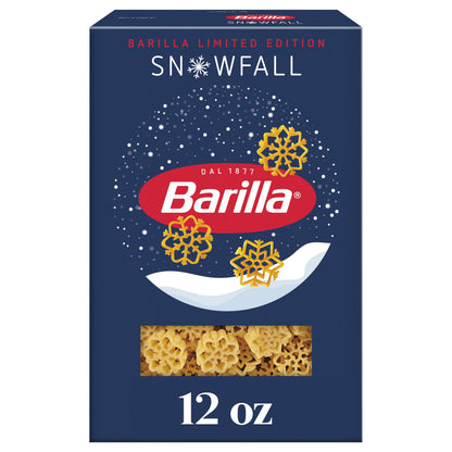 Barilla Snowfall pasta - Limited edition noodle.