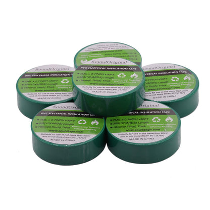 SoundOriginal electrical tape colors 3/4 inch x 30 feet, 6 pack