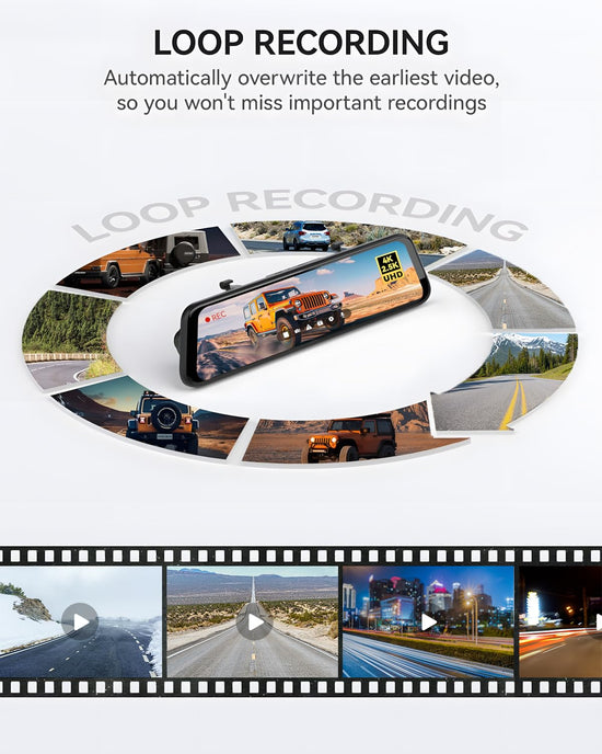 WOLFBOX G900 onboard camera — 4K front and 2.5K rear with smart touch screen