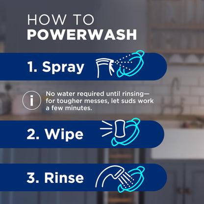 Dawn Powerwash spray - Frosted cranberry cleaning agent starter kit, 16 fl oz