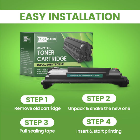 Premium Toner Cartridge 87A CF287A / 87X CF287X - Compatible for HP M506, M501, M527 Series Printers | Printer Cartridge & Toner Cartridge with Reliable Performance - Pack of 2