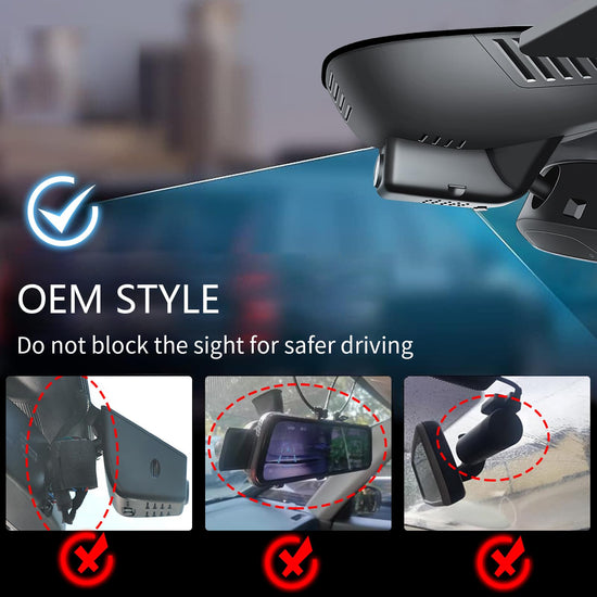 Mangoal 4K dash cam - Custom fit for Volvo XC60 2022-2026 with UHD video and GPS