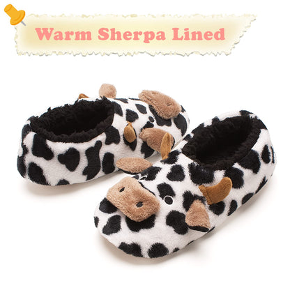 Metluks animal slippers with non-slip grippers for kids and adults