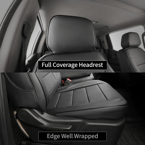 Vehicle seat cover — EKR custom leather for Silverado 1500 and GMC Sierra 1500 2014-2018