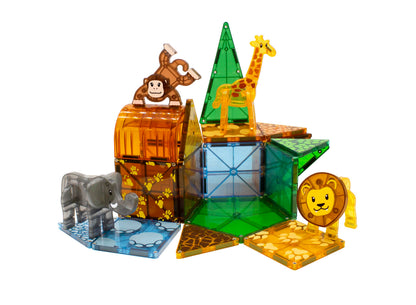 MAGNA-TILES safari animals 25-piece magnetic construction set - original magnetic building brand