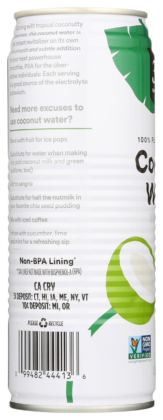 Juice and juice drink — Organic coconut water, 33.8 fl oz by 365 by Whole Foods Market