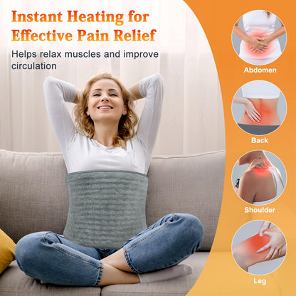 Electric heating pad — relief for back pain and period cramps