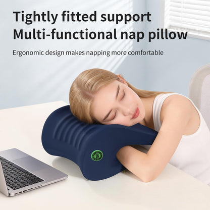 OSZZT Ergonomic Office Chair Headrest, Adjustable Neck Support Pillow with Removable Washable Cover, Universal Head Rest Attachment for Office Chairs, Wheelchairs, Desk Chair Napping (Navy Blue)