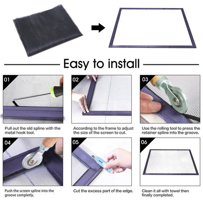 Door replacement — Durable fiberglass screen mesh by Tooltriz