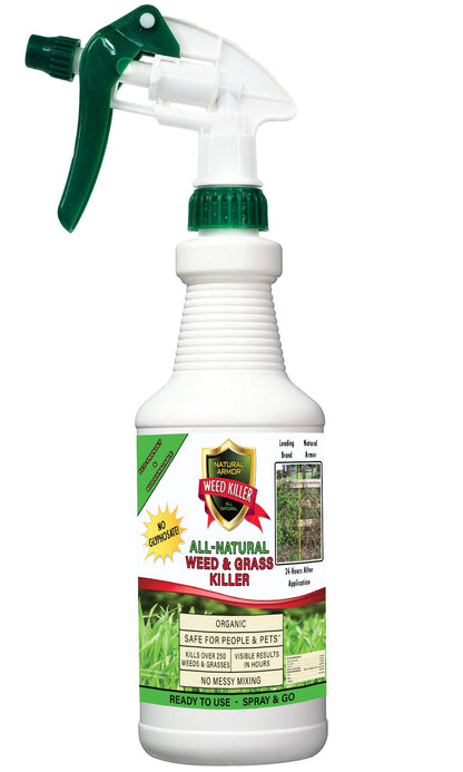Natural Armor weed and grass killer — all-natural concentrated formula without glyphosate.
