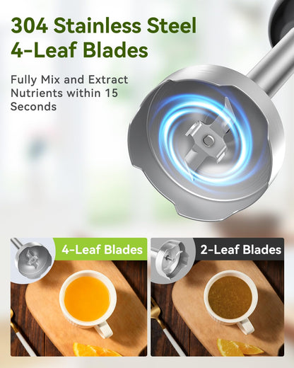 Food blender — handheld immersion model