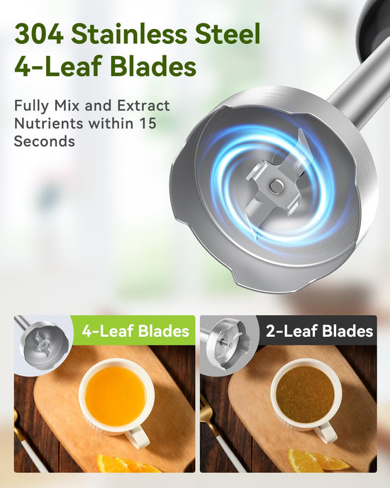 Food blender — handheld immersion model