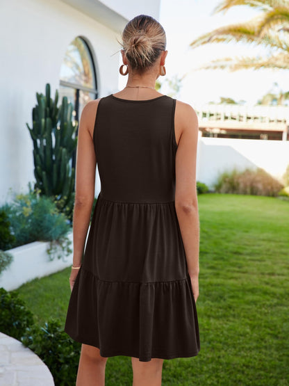 Eayouko dress with pockets and tiered flowy design