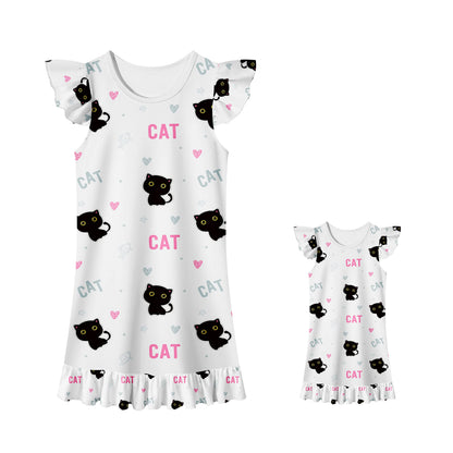 LQSZ nightgown and matching outfit for girls and dolls