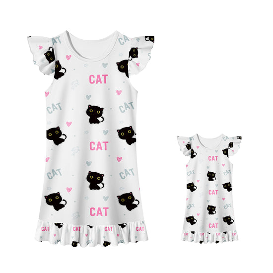 LQSZ nightgown and matching outfit for girls and dolls