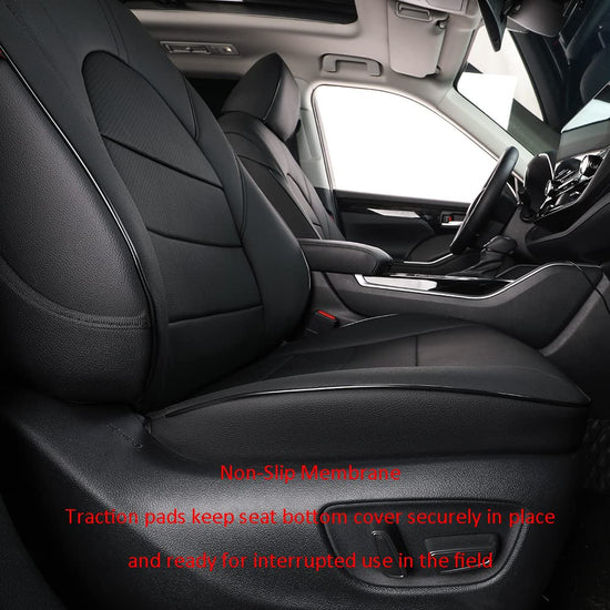 EKR Yukon seat covers - custom fit faux leather for GMC Yukon 2021-2024 8 seats