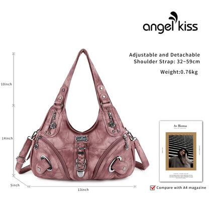 Angelkiss hobo handbag - large daily shoulder bag for women
