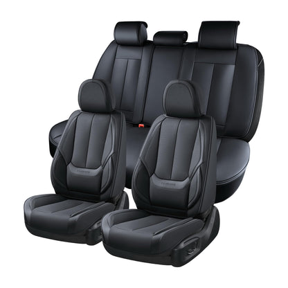Coverado seat covers - waterproof nappa leather for cars with 5 seats