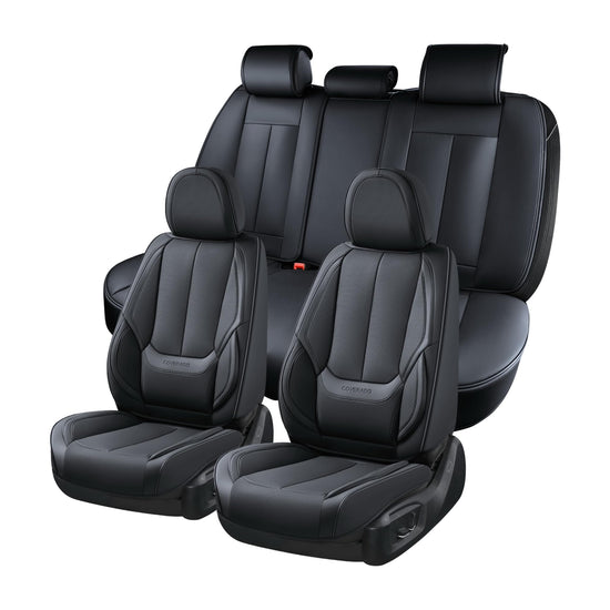 Coverado seat covers - waterproof nappa leather for cars with 5 seats