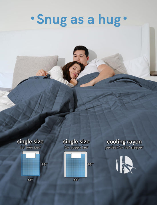 YnM bamboo weighted blanket - designed for comfort and relaxation.YnM bamboo weighted blanket - designed for comfort and relaxation.