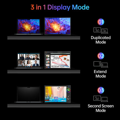 VILVA portable monitor - 15.6 inch 1080P FHD with USB-C and HDMI connectivity
