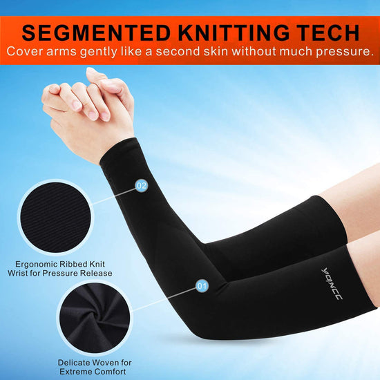 YQXCC arm sleeves — Cooling UV sun protection for sports activities
