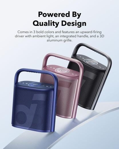 soundcore motion X500 speakers — portable outdoor design with corded option