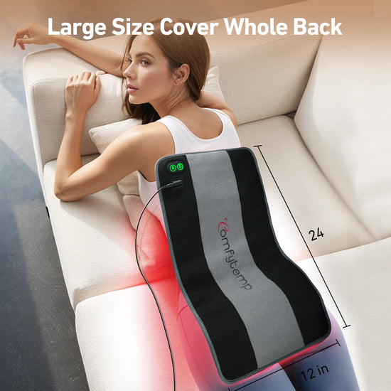 Comfytemp light therapy pad with app and button controller for body relief