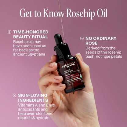 Cliganic organic rosehip oil — organic skin moisturizer