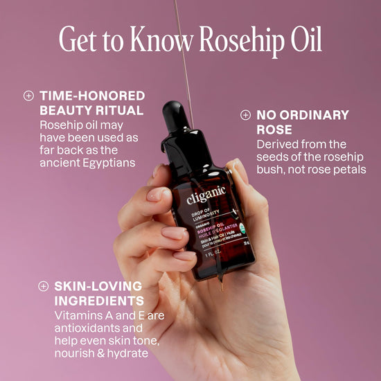 Cliganic organic rosehip oil — organic skin moisturizer