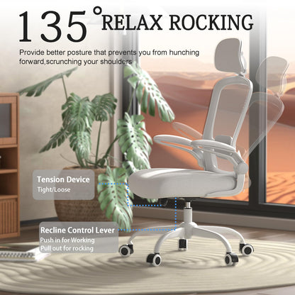 Mimoglad office chair — High back ergonomic design with adjustable support and headrest