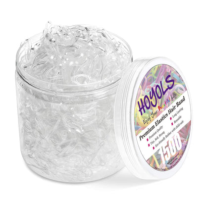 HAIR_TIE — No crease damage TPU elastics by HOYOLS, 1500 pieces for kids and women hair.