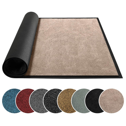 Mibao indoor doormat - machine washable with rubber backing and non slip design