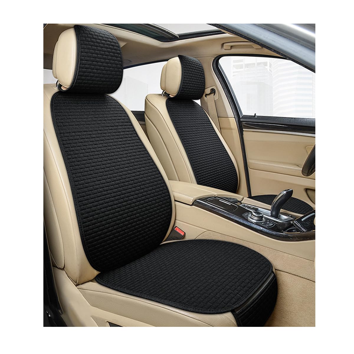 Yourkar vehicle seat cover - breathable front seat cushion and seatback cover