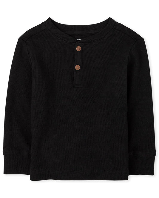 Shirt — long sleeve thermal henley from The Children's Place