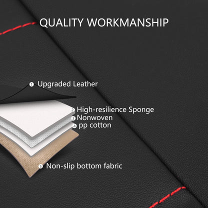 HChengkikz vehicle seat cover — Quilted leather, waterproof, airbag compatible