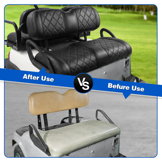 NOKINS golf cart seat covers with sponge padding for EZGO TXT and RXV models