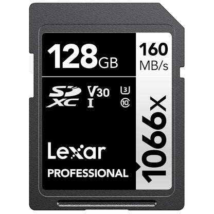 Flash memory — Lexar Professional 1066x 64GB SDXC UHS-I card silver series